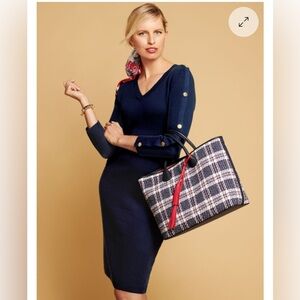 Talbots Button Detail Sweater Dress Size Petite